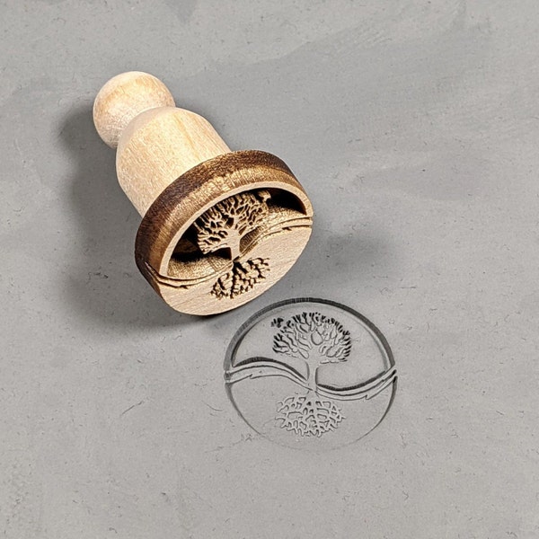 Sello de arcilla común - Árbol Yin Yang (SD156)