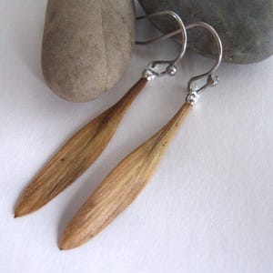 Ash Seed Preserved Dangle Earrings, Autumn Earrings, Fall Jewelry, Natural Earrings, Ash Seed Jewelry, Boho, Nature Jewelry, Outdoors Gift