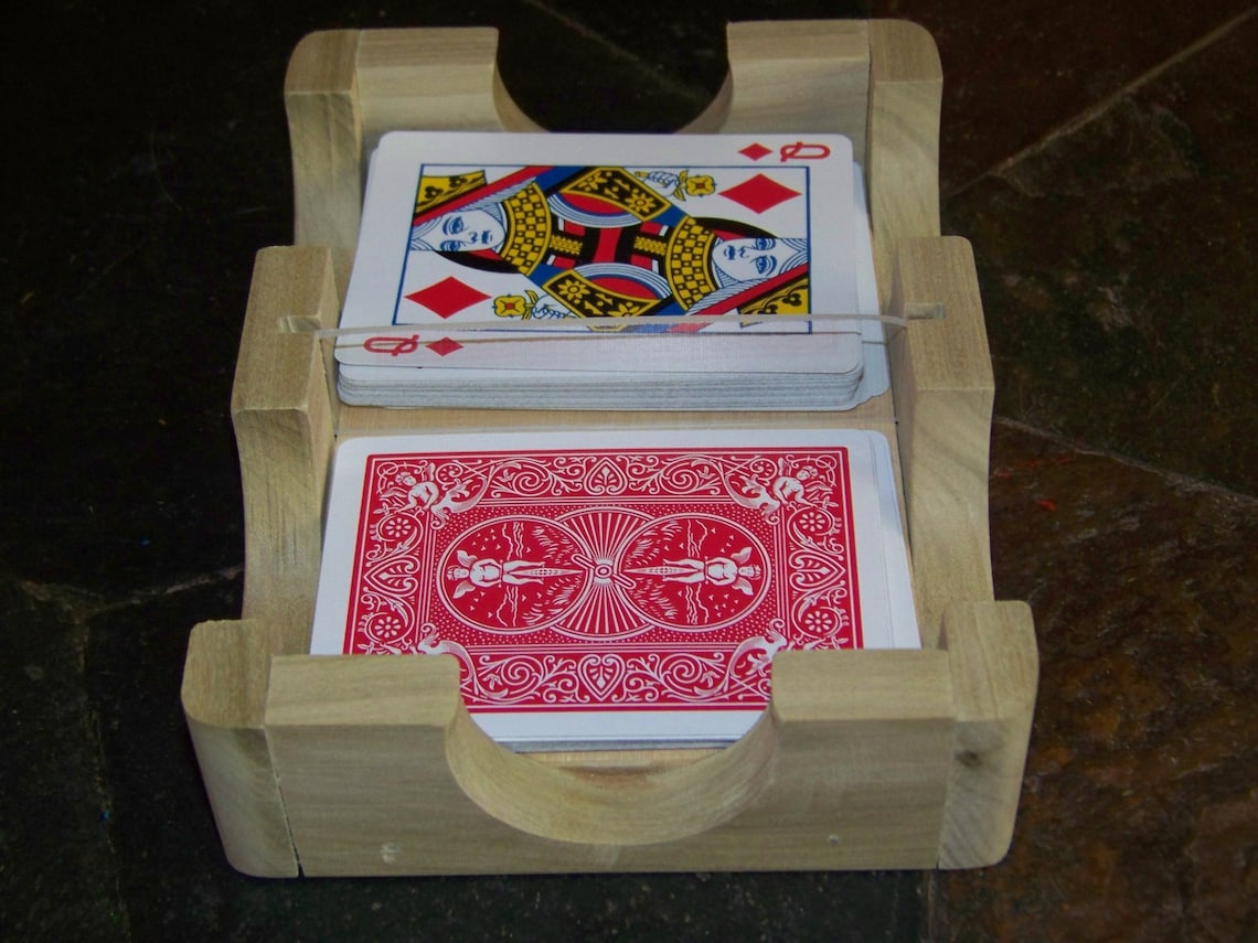 Playing card holder playing card rack bridge poker Etsy