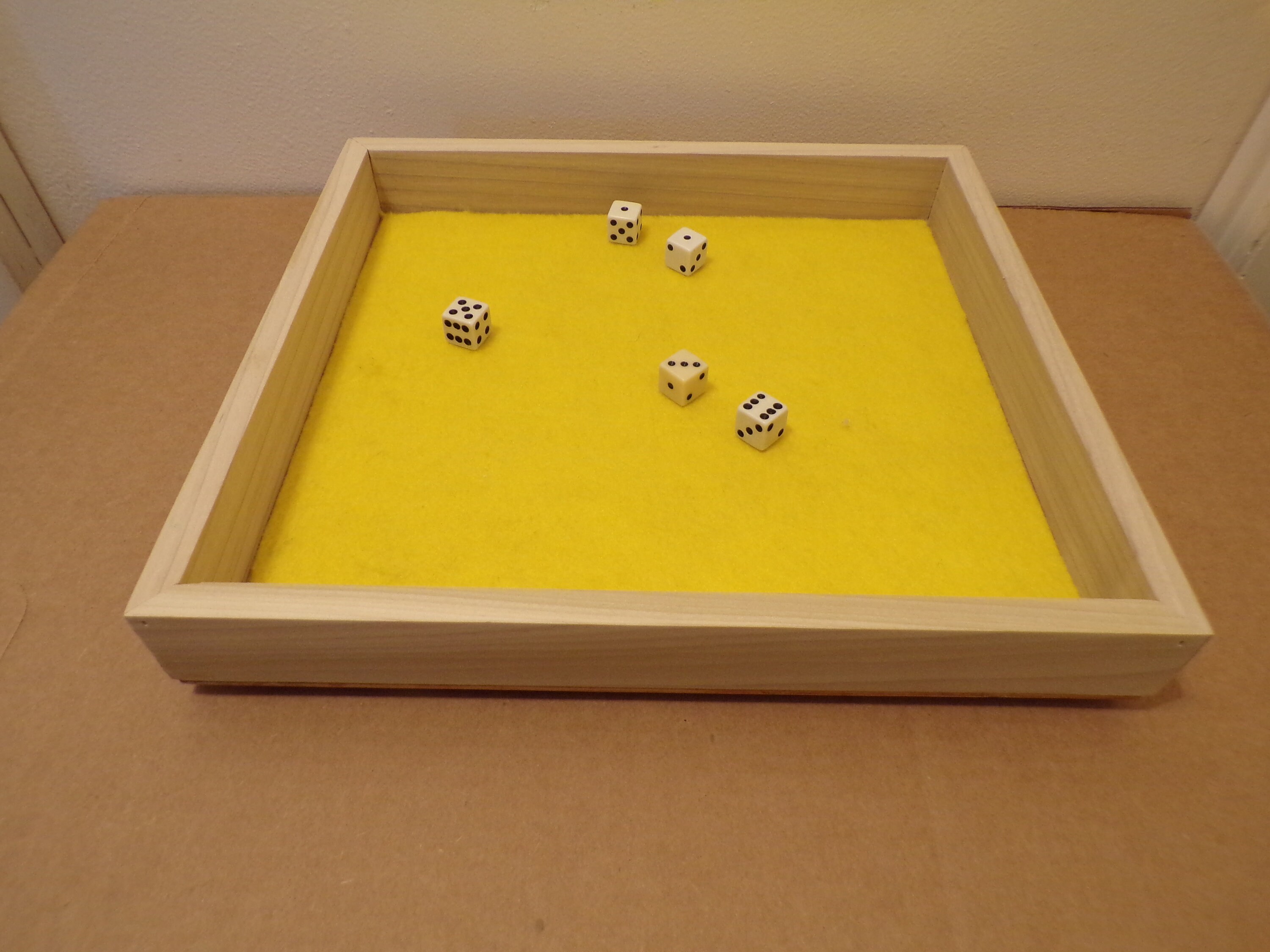 Dice Tray Dice Tower Yahtzee Game Table Dice Box Party Etsy