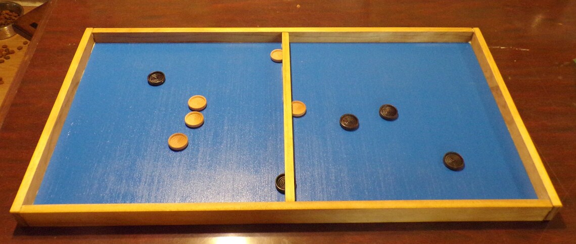 Shuffleboard Penny Hockey Board Game Wooden Game Handmade - Etsy