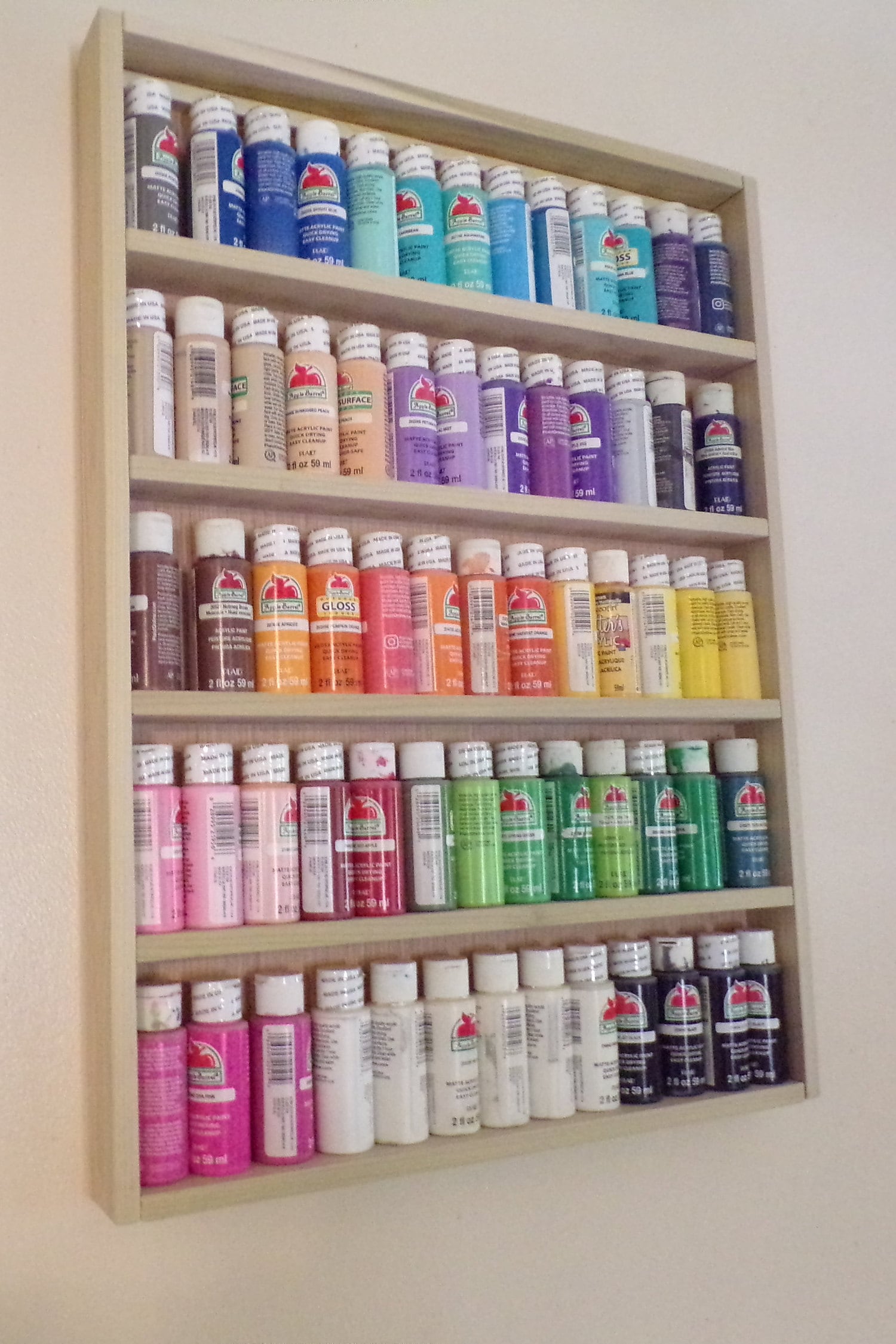 Craft Paint Rack, Paint Storage, Arts and Crafts, Acrylic Paint Storage,  Artist Paint Storage, Water Color Supplies, Craft Room Supplies, 