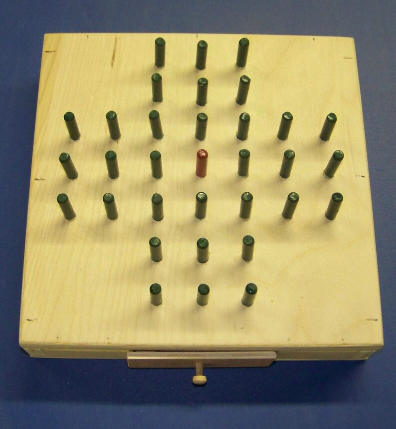 Peg Jump Game Solitaire Travel Game Classic Game Board Etsy
