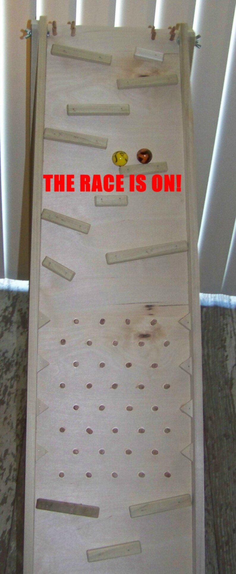 Marble run plinko marble race game room party drinko Etsy