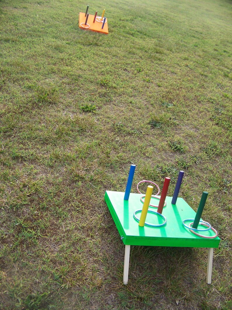 Ring toss game cornhole outdoor game yard game lawn game Etsy