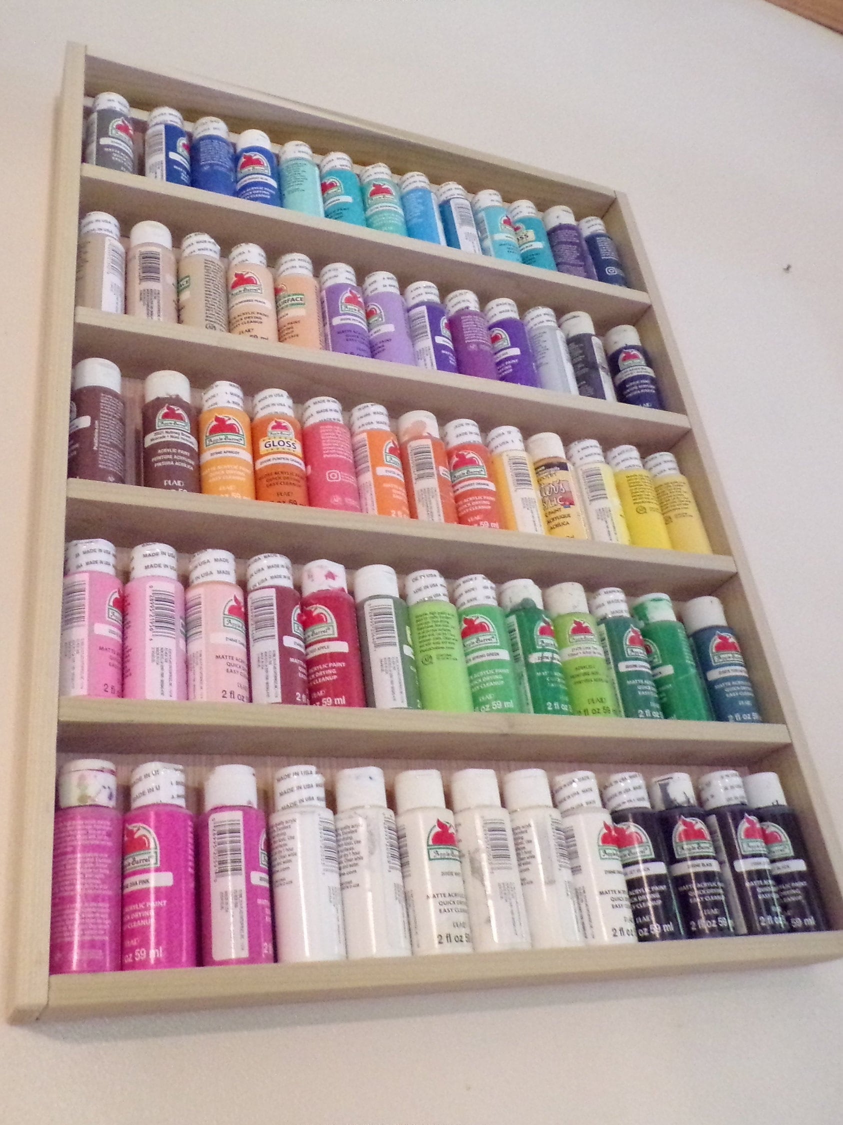 Craft Paint Rack Paint Storage Arts and Crafts Acrylic Etsy