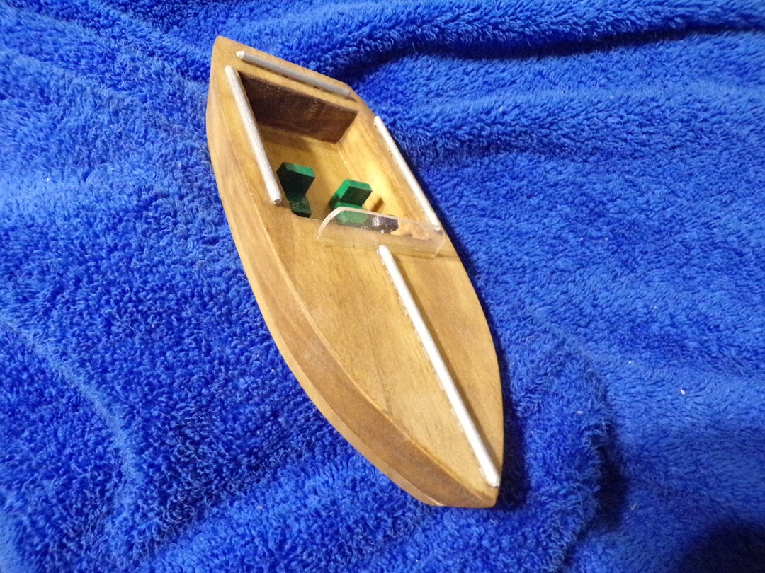 Toy Boat, Wooden Boat, Bathtub Toy, Cruiser Boat, Toy Fishing Boat