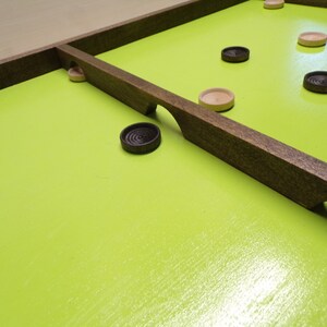 Shuffleboard Penny Hockey Board Game Wooden Game Handmade - Etsy