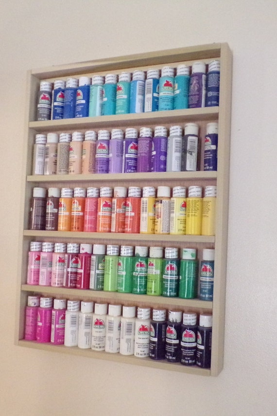 Craft paint rack, paint storage, arts and crafts, acrylic paint storage,  artist paint storage, water