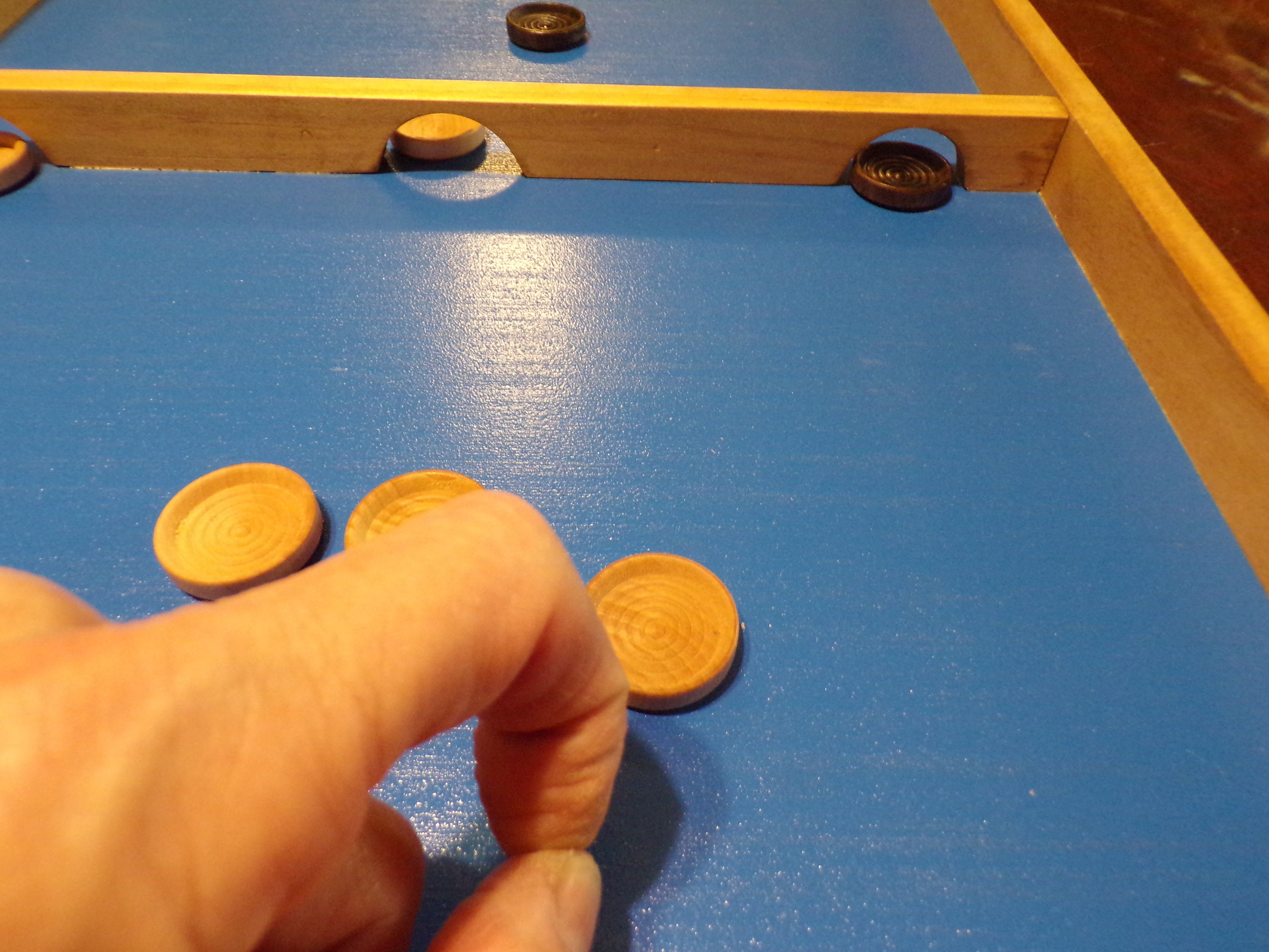 Shuffleboard Penny Hockey Board Game Wooden Game Handmade | Etsy