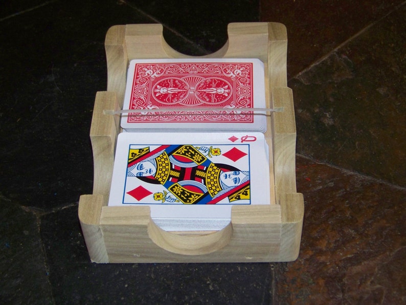 Organisateur De Cartes Rotatif à 2 Fentes - Porte-cartes Manuel Pour Jeux De Société, Poker, Voyage