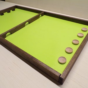 Shuffleboard Penny Hockey Board Game Wooden Game Handmade - Etsy