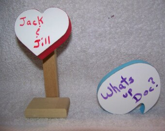 Dry erase boards, signs, table markers, chalkboard, plaque, display, sticky note, office, desk, wedding, gift, post it, Valentine's Day