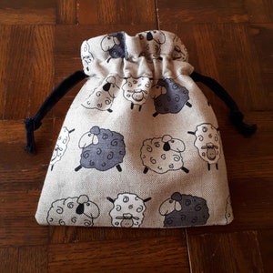 Drawstring bag - Sheep pattern