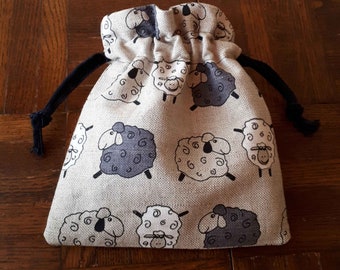 Drawstring bag - Sheep pattern