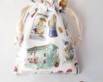 Little gardening drawstring bag