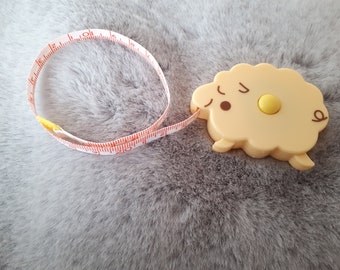 Sheep measurement tape - light yellow