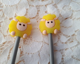 Sheep Knitting Needle Stoppers