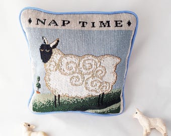 Mini Sheep print decorate pillow