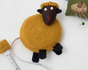 Sheep Measuring Tape in mustard