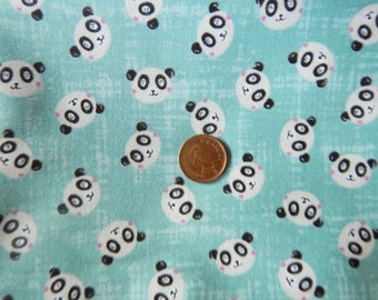Panda print fabric x FQ 18 " X 20"