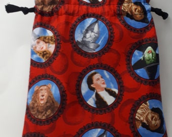 Wizard of OZ pattern drawstring bag