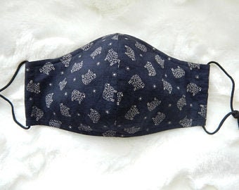 Sheep Face Mask - 3 layers and nose wire and filter Pocket- variety of choices - Size: Small to Medium - hand made- Sheep Collector's
