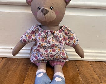 Ava Bear with matching accessories