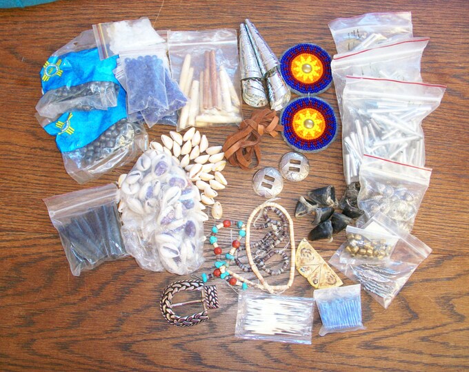 Large Lot of Vintage NATIVE AMERICAN CRAFT Supplies Etsy