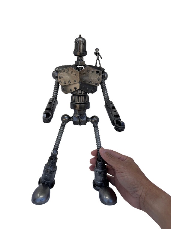 Iron Giant Inspired Sculptures. 14 Inches Tall. 100 Handmade. All Recycled Parts. Best Gift for People Who Love Anime Movies Etsy