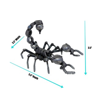 Incroyable scorpion de 3,5 pouces de haut. 100 % fait main. Fabriqué à partir de ferraille. Un cadeau parfait pour un homme ou une idée cadeau pour le Scorpion