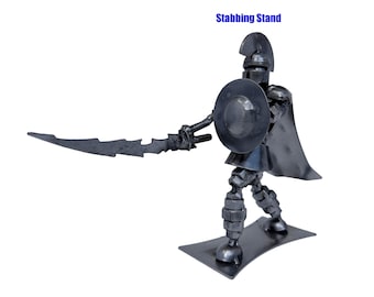 Spartan Warrior Ancient Greece. 6 inches high. 100% Handmade. Greek Warriors are made out of scrap metal.