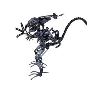Queen Alien Inspired Sculpture. 7.5 inches tall. 100% Handmade. All recycled parts. Best gift for people who love Alien movies!
