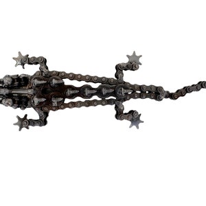 Alligator Skulptur, 100% Handarbeit aus Recycle Metal, 1 &#39;&#39; Hoch, gutes Geschenk für Sie / Ihn.