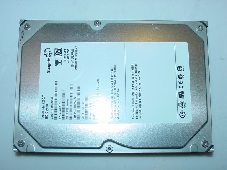 PN:9W2814-001 160GB SATA 3.5 Internal Hard Drive Seagate Barracuda 7200.7 ST3160023AS Free-Ship