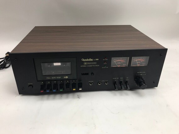 Vintage Quadraflex Pcd 388 Single Stereo Cassette Tape Deck Player Recorder Japan