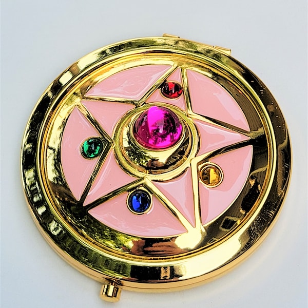 Flawed Sailor Moon Crystal Star Compact Brooch Locket Fully Functional CosPlay Doll Prop