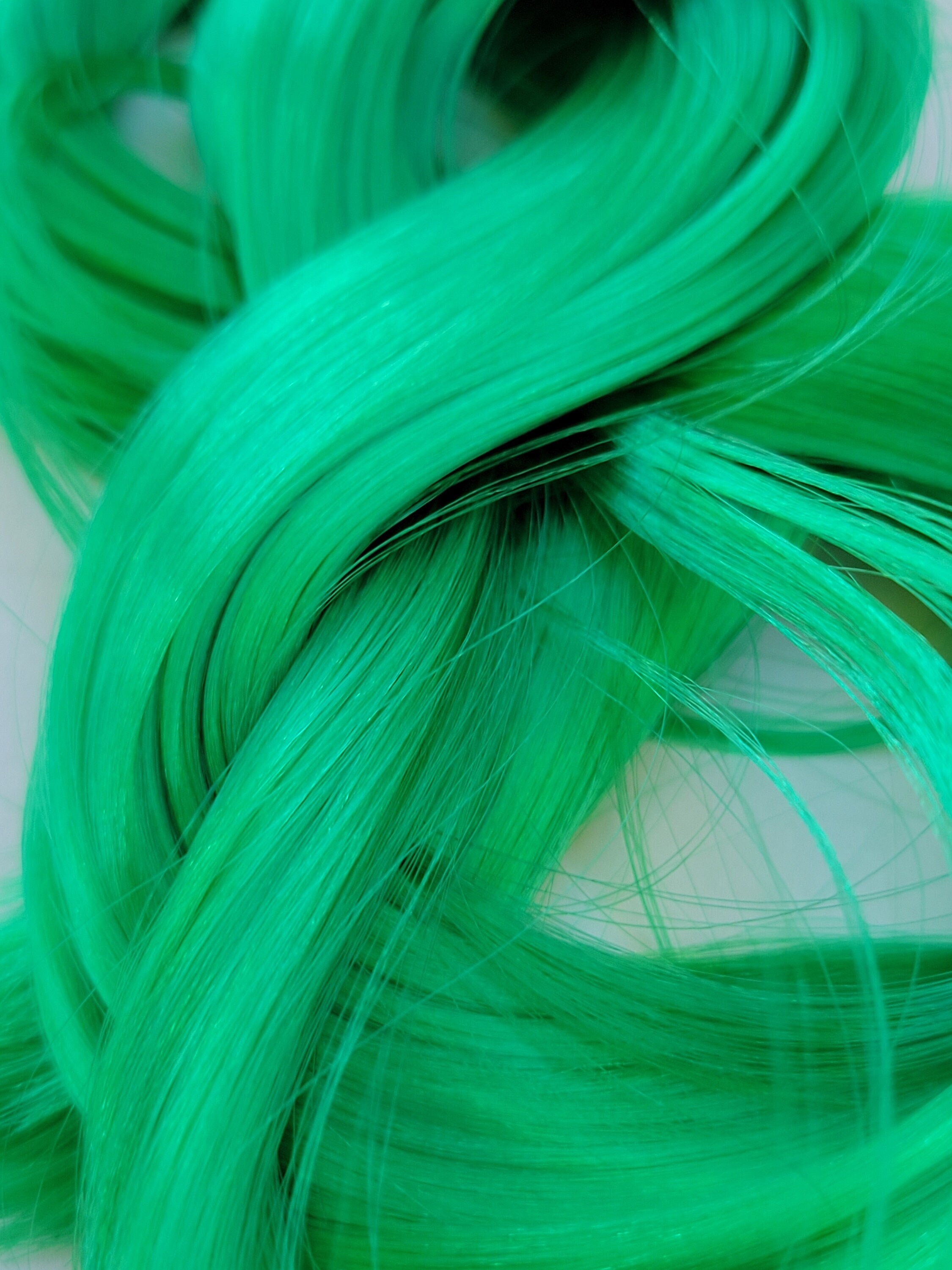 Nylon Doll Hair Emerald Re-rooting Custom Doll Custom My - Etsy Israel