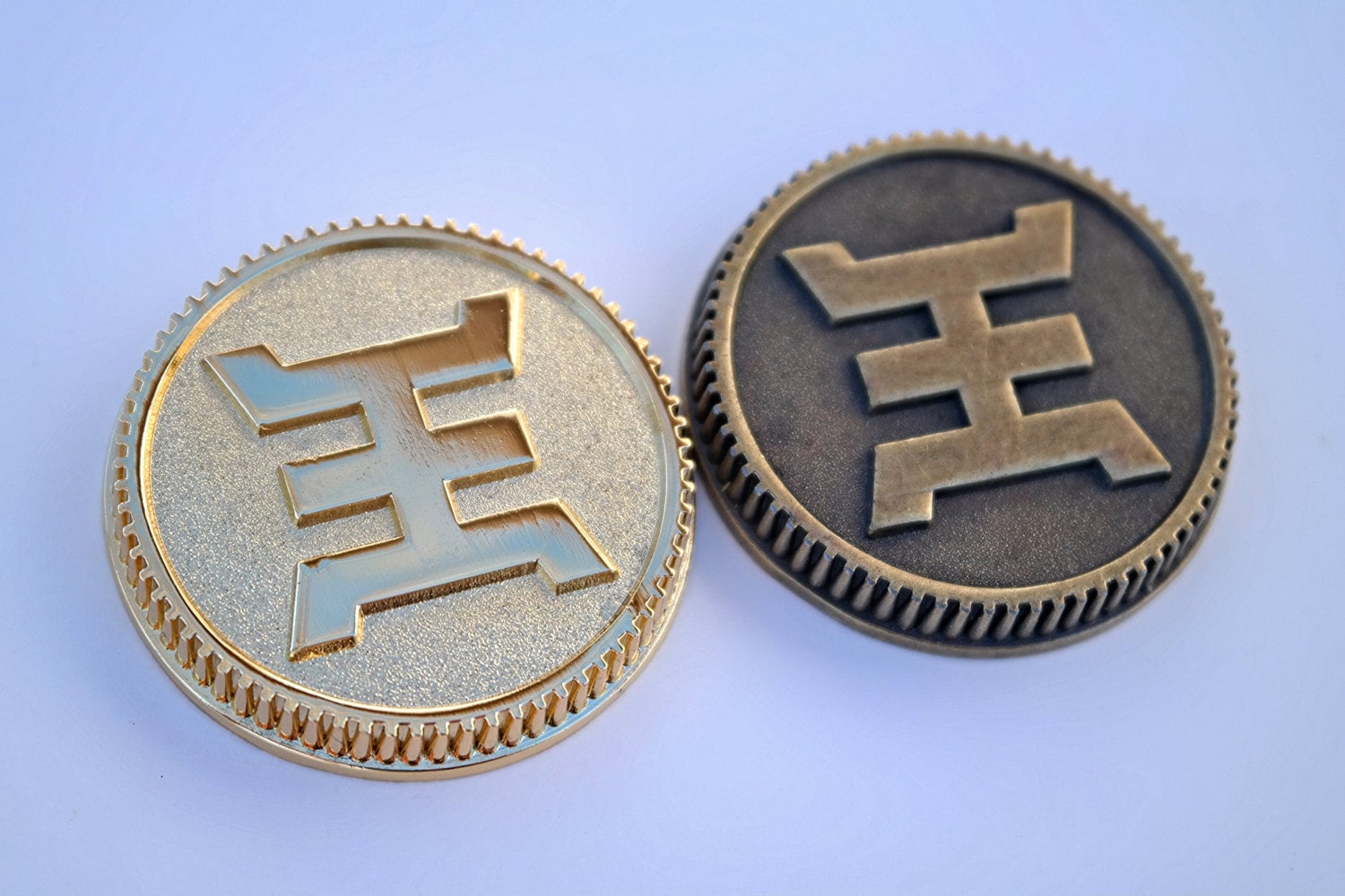 Gold King Set of 2 Power Coins Prop Gold & Weathered for Etsy