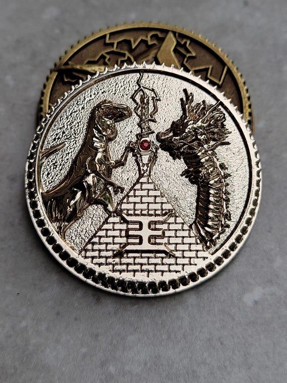 Ultimate Ranger Jason Trex Weathered Brave Tyrannoking Power Coin