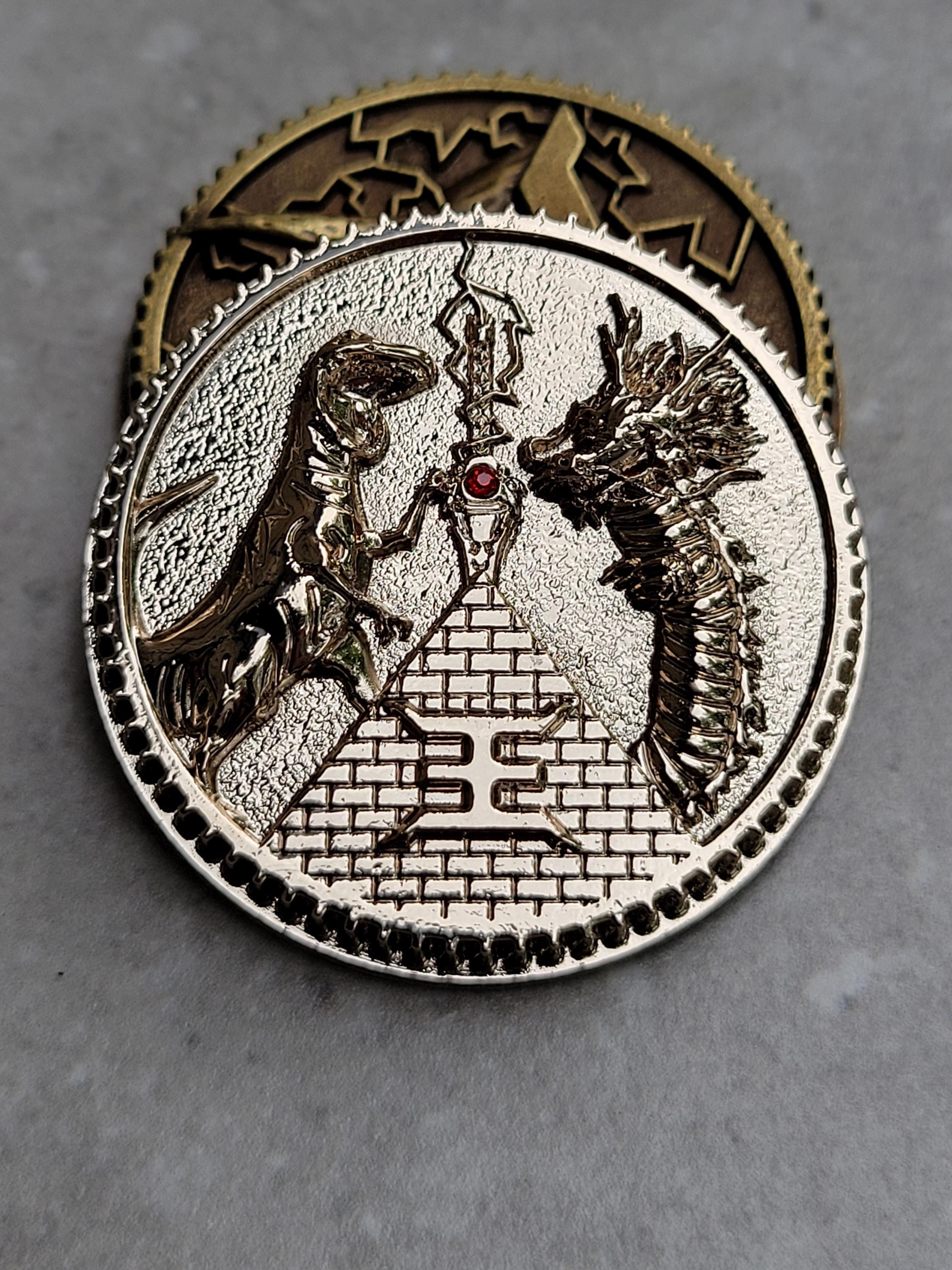 Ultimate Ranger Jason Trex Weathered Brave Tyrannoking Power Coin