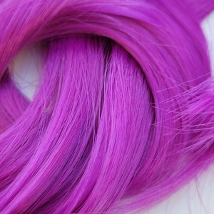 Nylon Doll Hair Purple Cranberry Re-Rooting Custom Doll Custom My little Pony