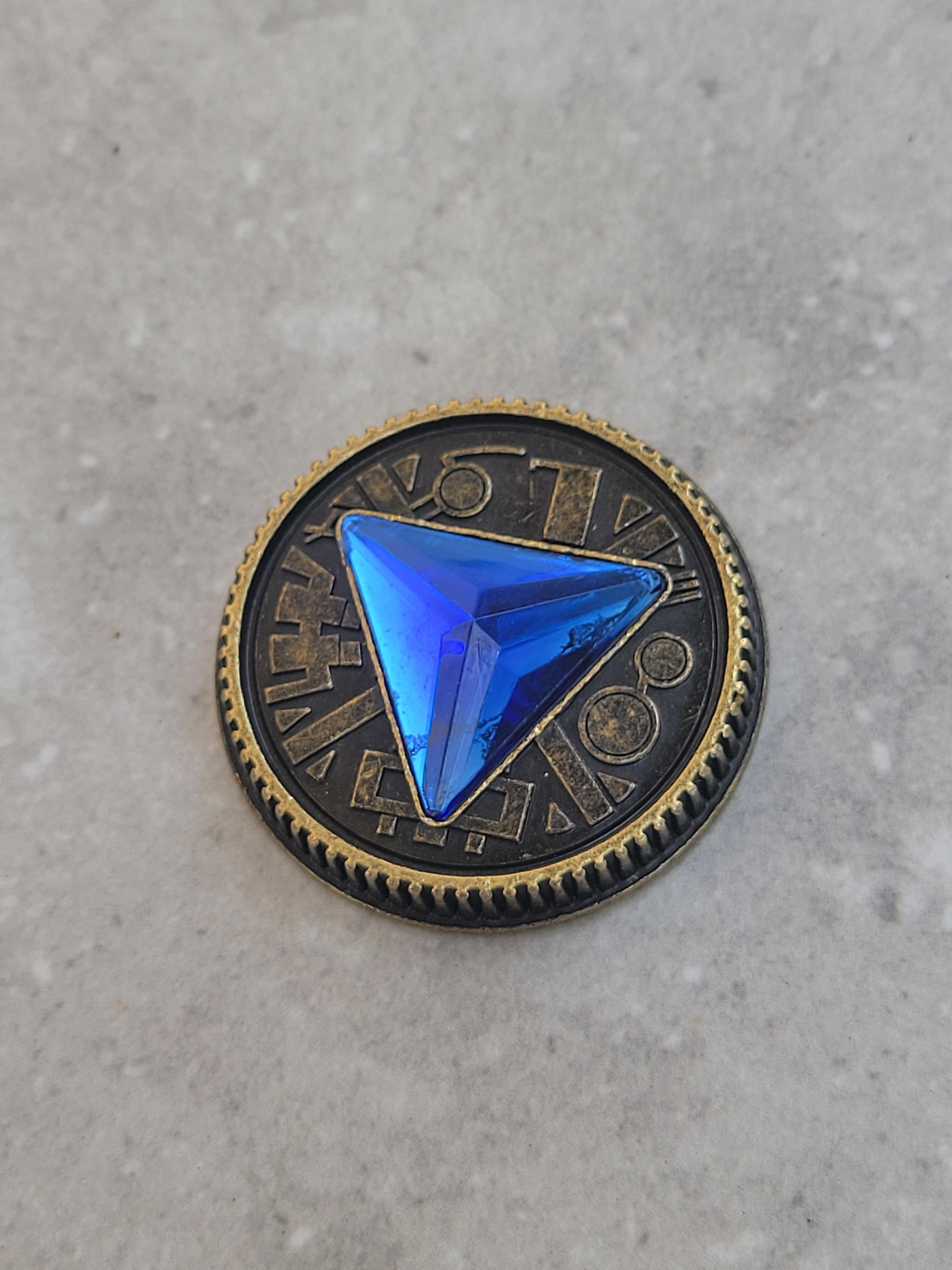 Blue Crystal Gem Weathered Power Coin Made for Legacy Master Morpher ...