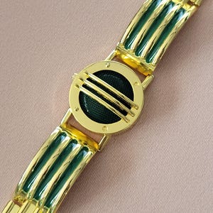 Green Gold Communicator Power Bracelet Ranger Cosplay
