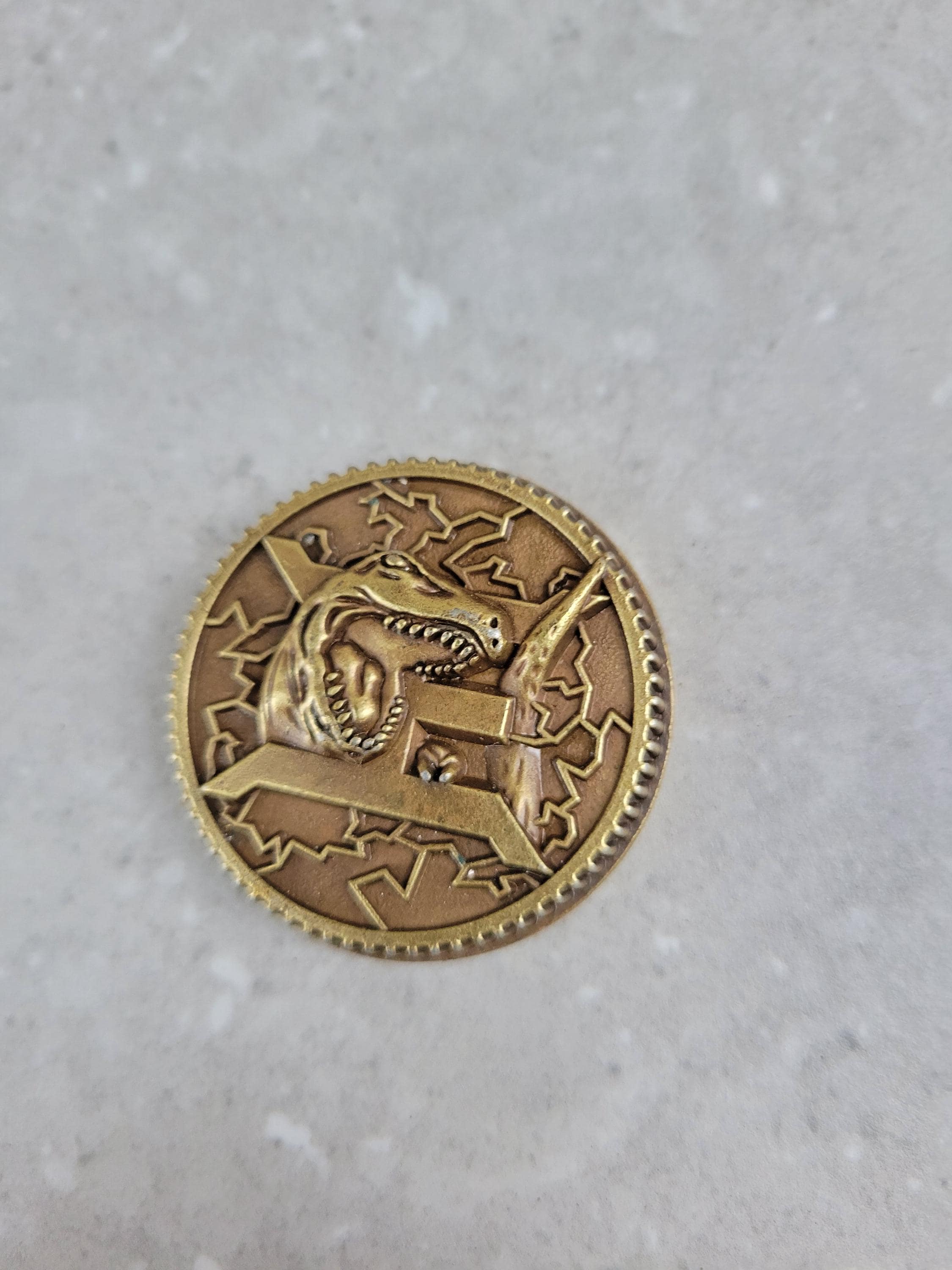 Ultimate Ranger Jason Trex Weathered Brave Tyrannoking Power Coin