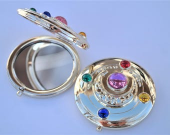 Sailor Moon Original Compact Mirror Brooch Locket Cosplay Prop