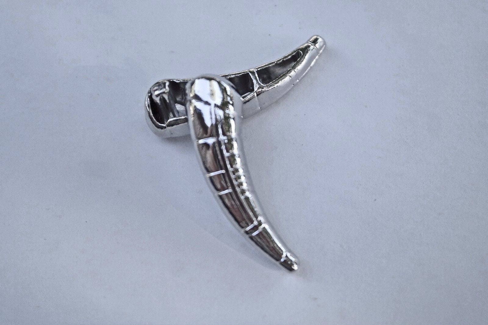 Flawed Triceratops Horns for Megazord Chrome Plated Metal Spare