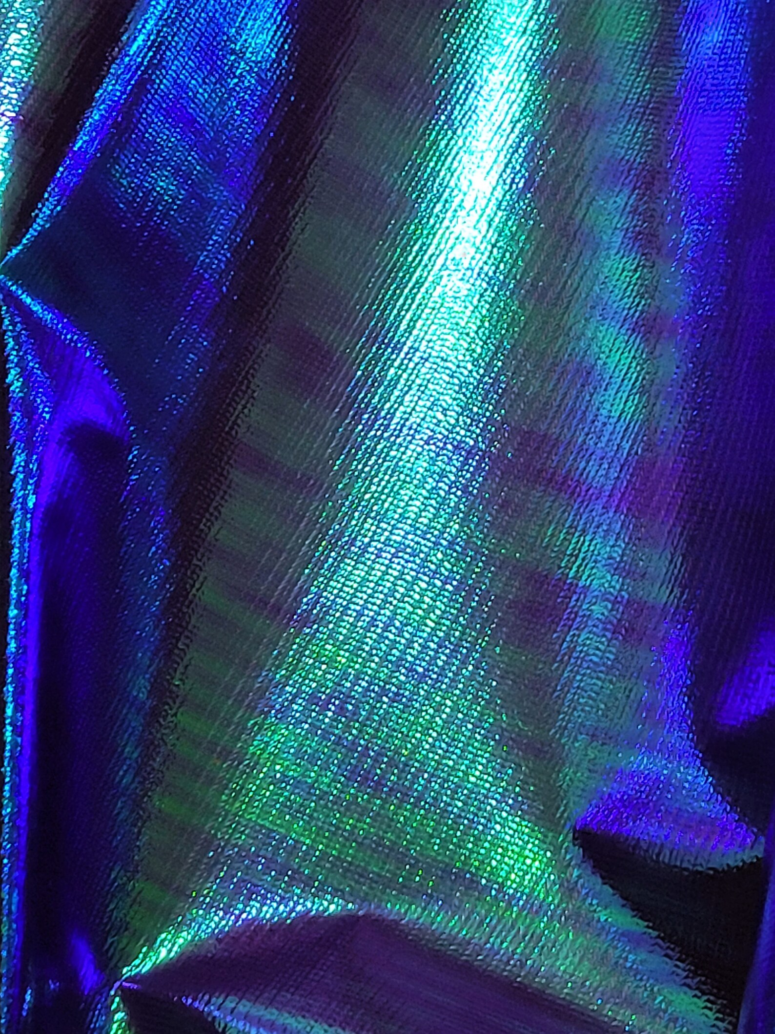 Purple Mermaid Lame Hologram Fabric reflective Latex PVC Etsy