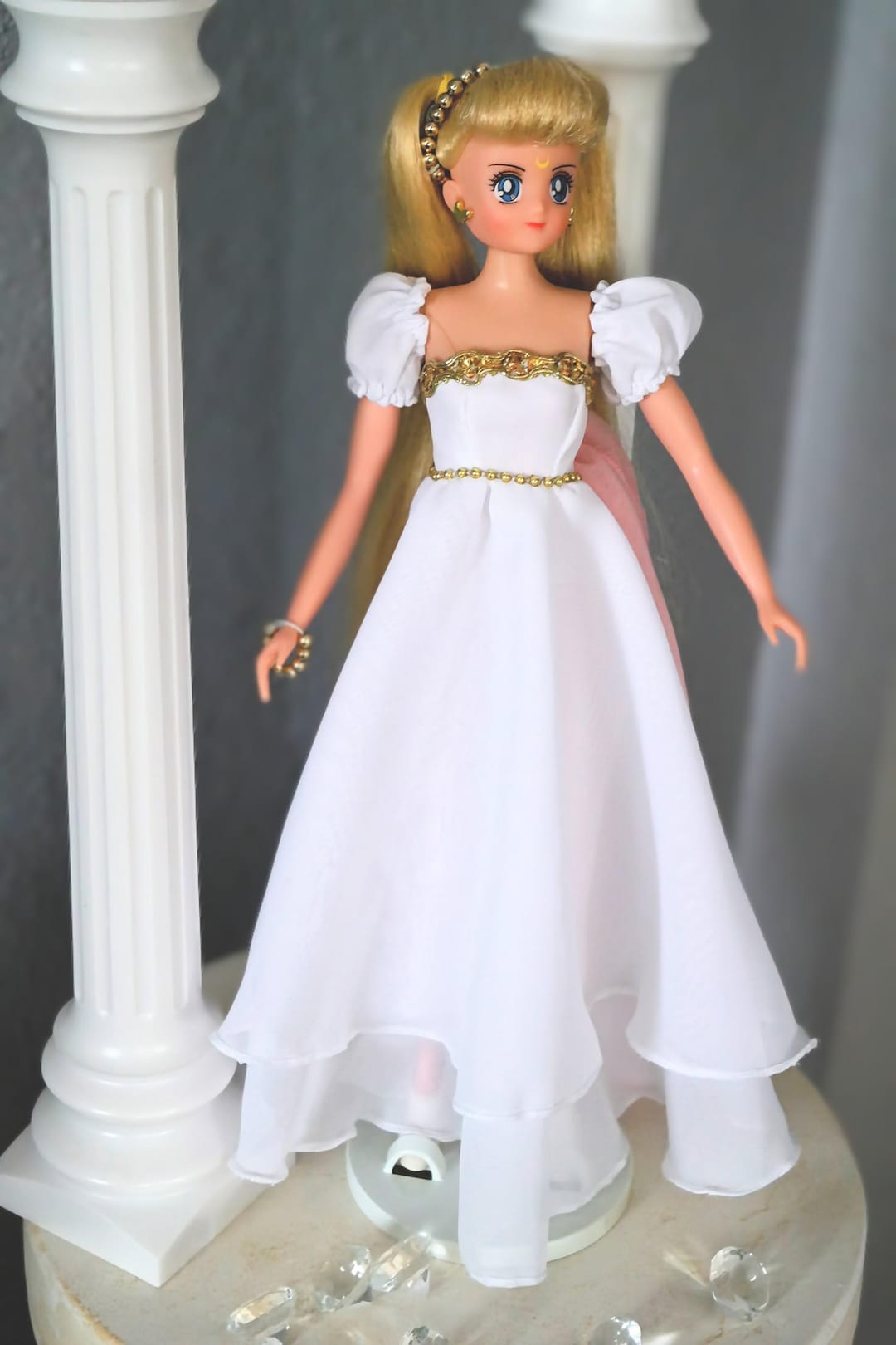 Sailor Moon Princess Serenity Dress ONLY NO DOLL Ooak Custom