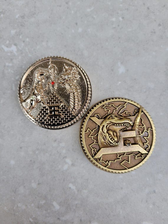 Ultimate Ranger Jason Trex Weathered Brave Tyrannoking Power Coin